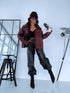 Faux leather pants "REALITY" T383 - BLACK